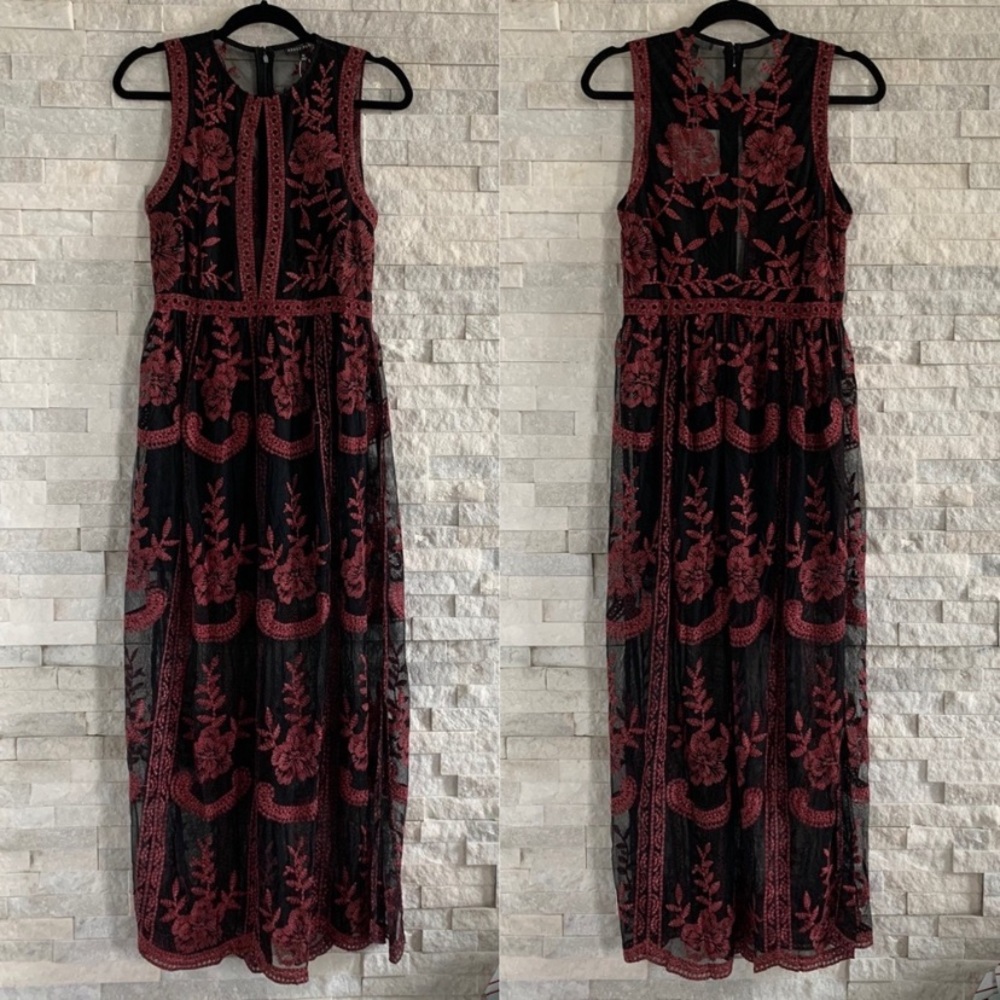 Embroidered Lace Maxi, Lined Front, Safety Shorts - Picture 7 of 7